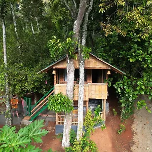 Fab - Bamboo Hut With Open Shower Gasthuis Munnar